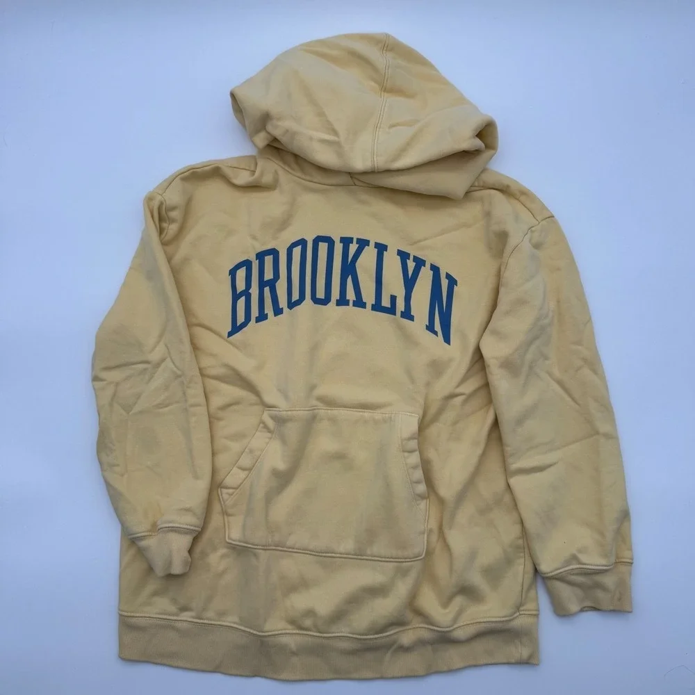 Gap Teen Kids XL Yellow Brooklyn Hoodie Sweatshirt Hoodie